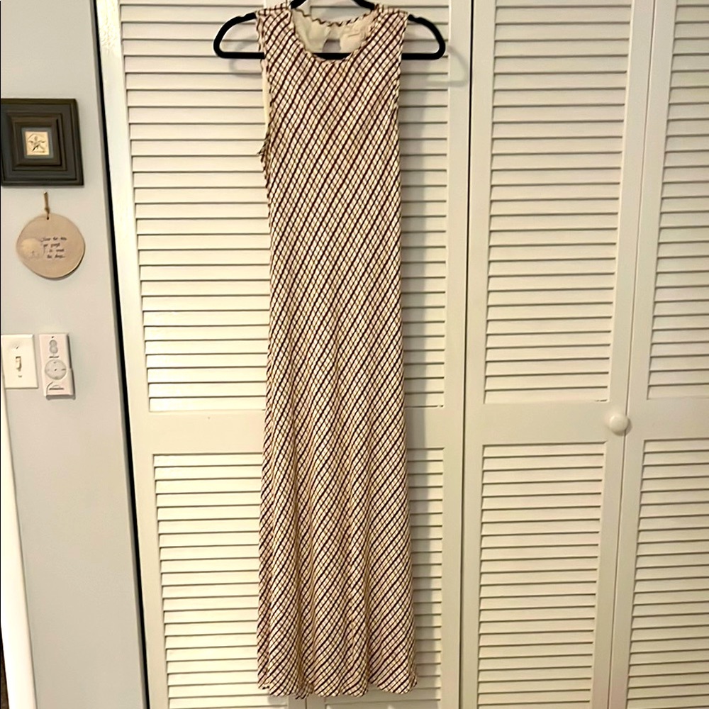 WAYF Sundress brown and cream print